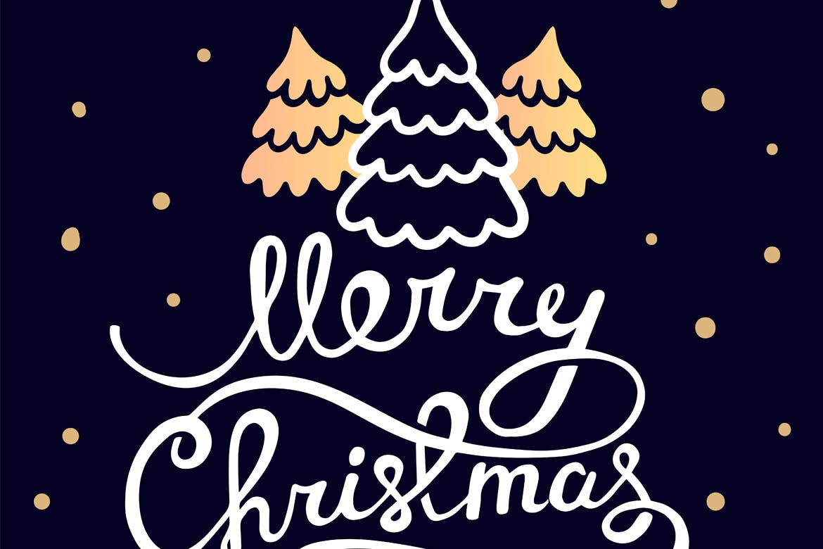 Merry Christmas logo | Luxury Printing