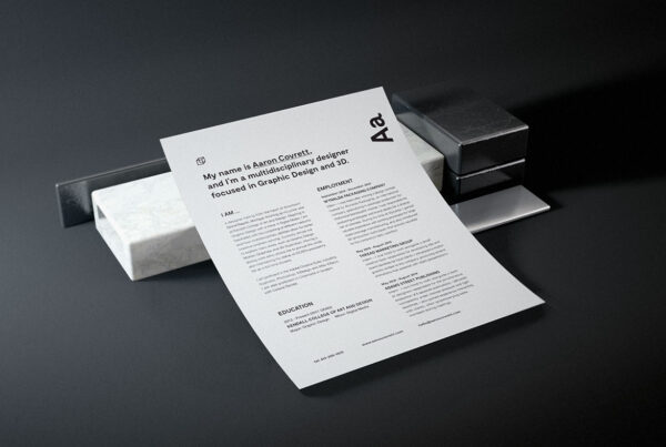 Minimal Letterhead | White | Luxury Printing
