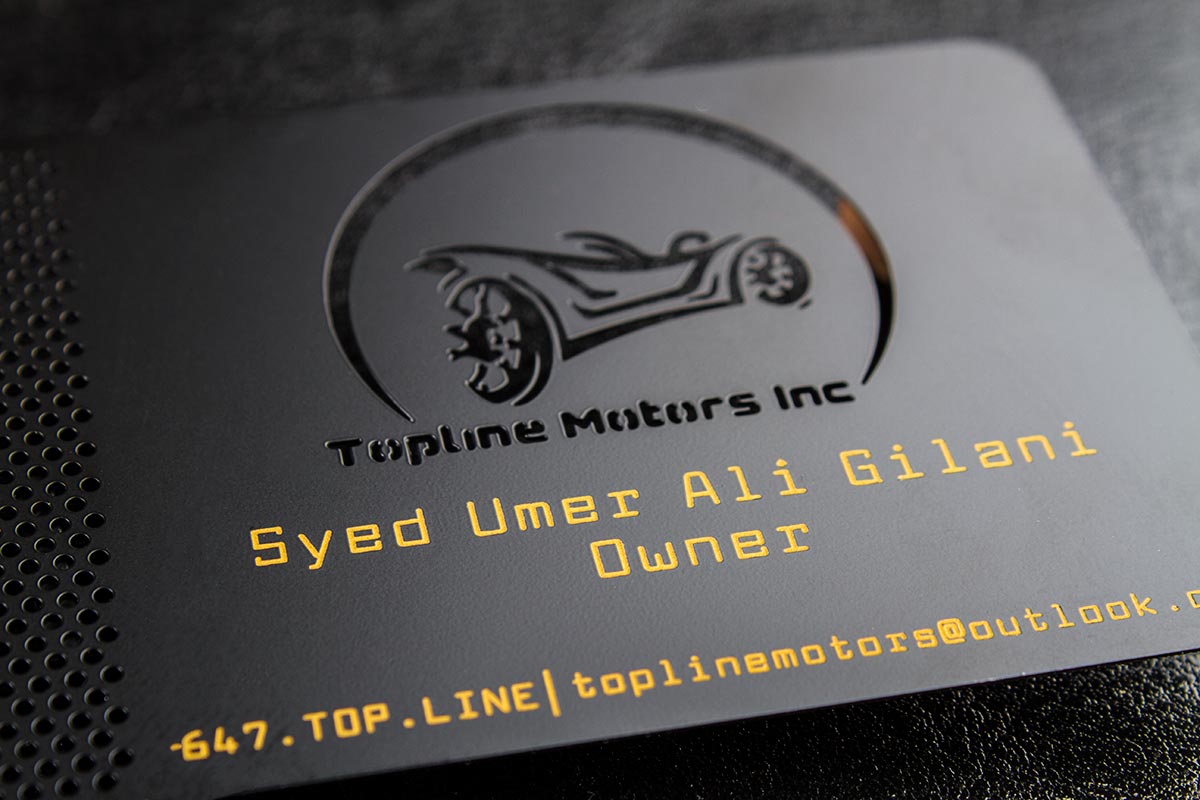 Spot Color Metal Business Card Spot Color Metal Business Card